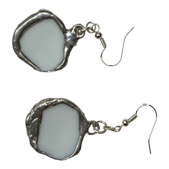 Bluebird Porcelain Earrings Handmade With Recycled China & 925 Silver - Picture 11 of 15